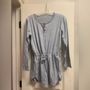 Grey Long Sleeve Romper